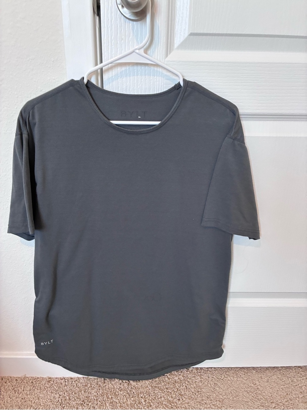 BYLT Basics Short Sleeve Crew Tee in Charcoal